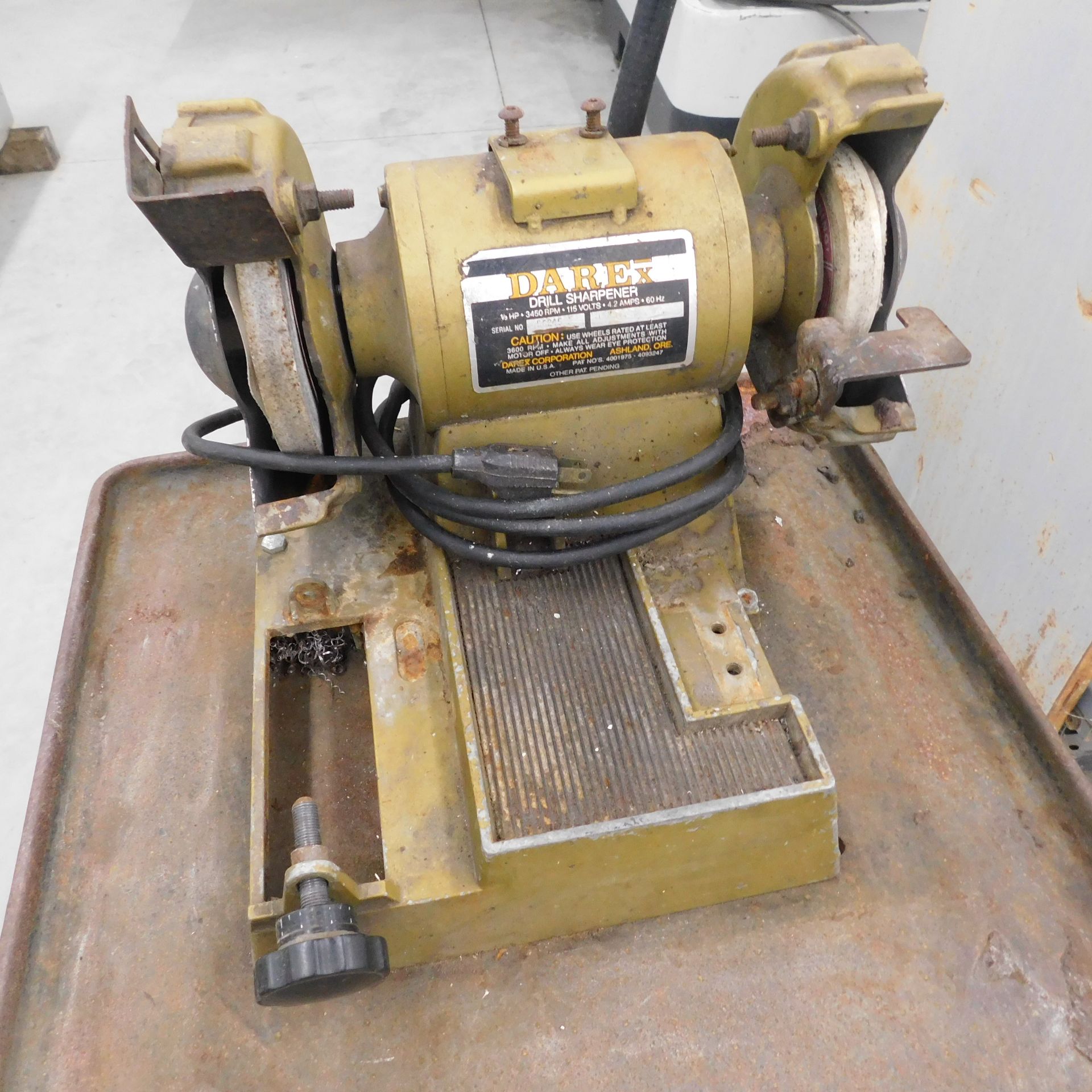 Darex Drill Sharpener, and Chicago Electric Double End Grinder