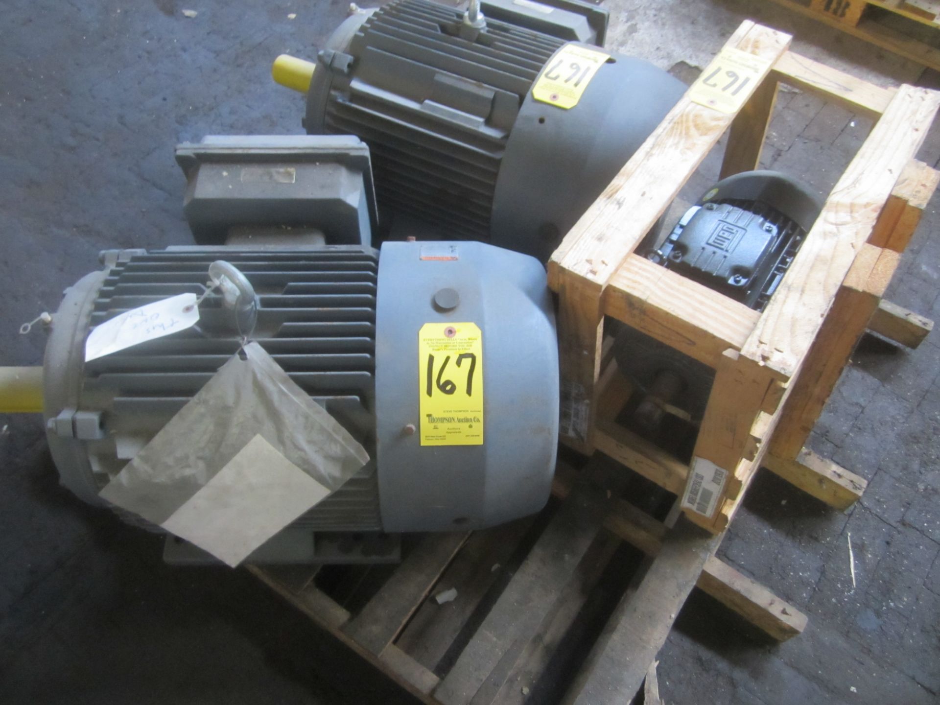 (2) Emerson 40 HP Electric Motors, 1,780 RPM, 208/230/460/3, and (1) WEG 7.5 HP Motor, 3,535 RPM, - Image 3 of 4