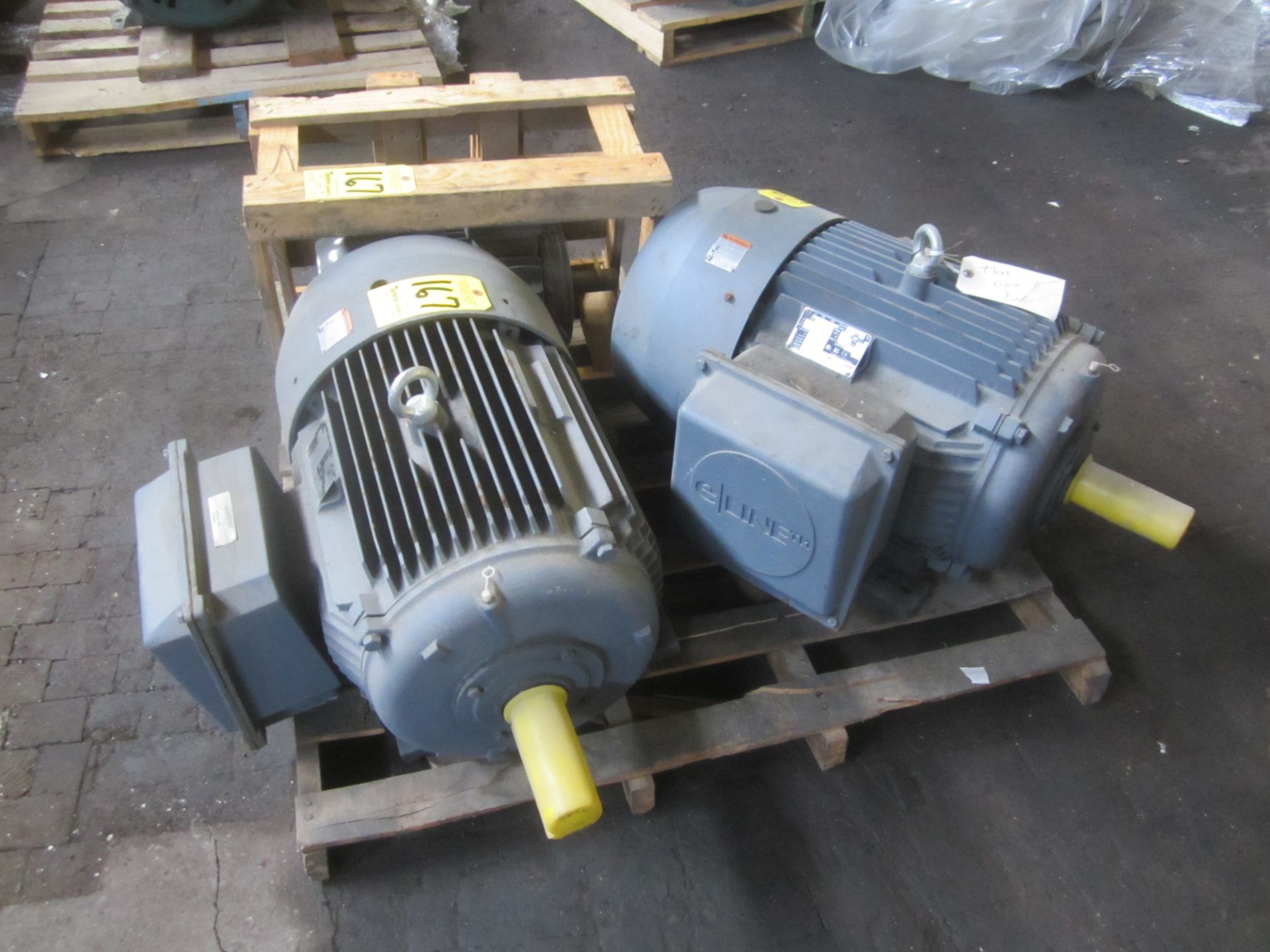 (2) Emerson 40 HP Electric Motors, 1,780 RPM, 208/230/460/3, and (1) WEG 7.5 HP Motor, 3,535 RPM, - Image 2 of 4