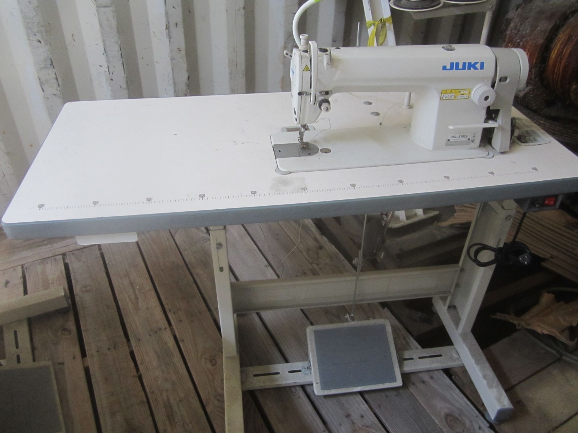 Juki Model DDL-8100e Industrial Sewing Machine, s/n PD0NL02059, with Table, Used only 6 Months - Image 2 of 6