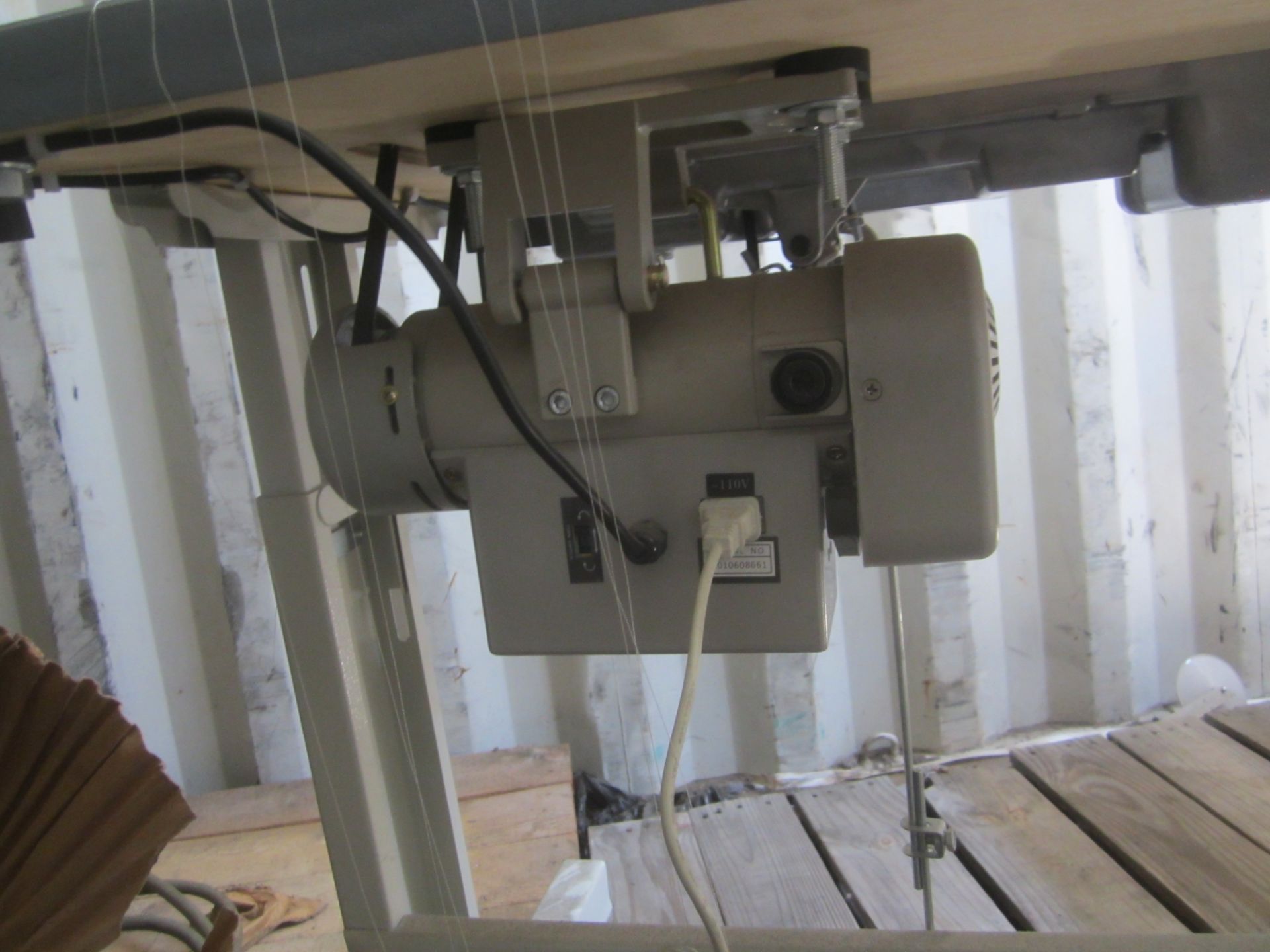 Juki Model DDL-8100e Industrial Sewing Machine, s/n PD0NL02059, with Table, Used only 6 Months - Image 5 of 6