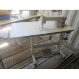 Juki Model DDL-8100e Industrial Sewing Machine, s/n PD0NL02059, with Table, Used only 6 Months