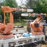 (2) ABB Model IRB 4400 M2000 Industrial Robots, No Controls, Outside Storage