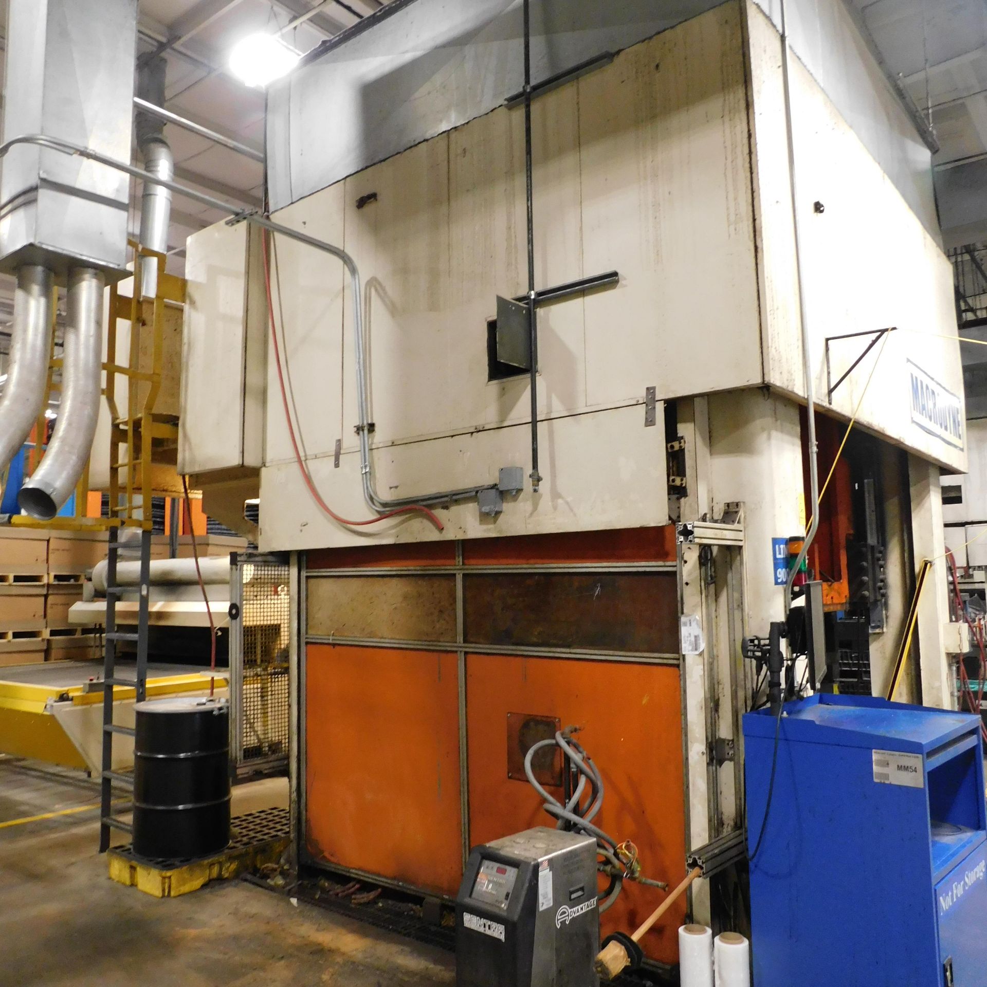 Macrodyne 900 Ton Hydraulic Press, Allen Bradley PLC, 144" X 86" Bed and Ram, Open Height 70 1/2" - Image 5 of 7