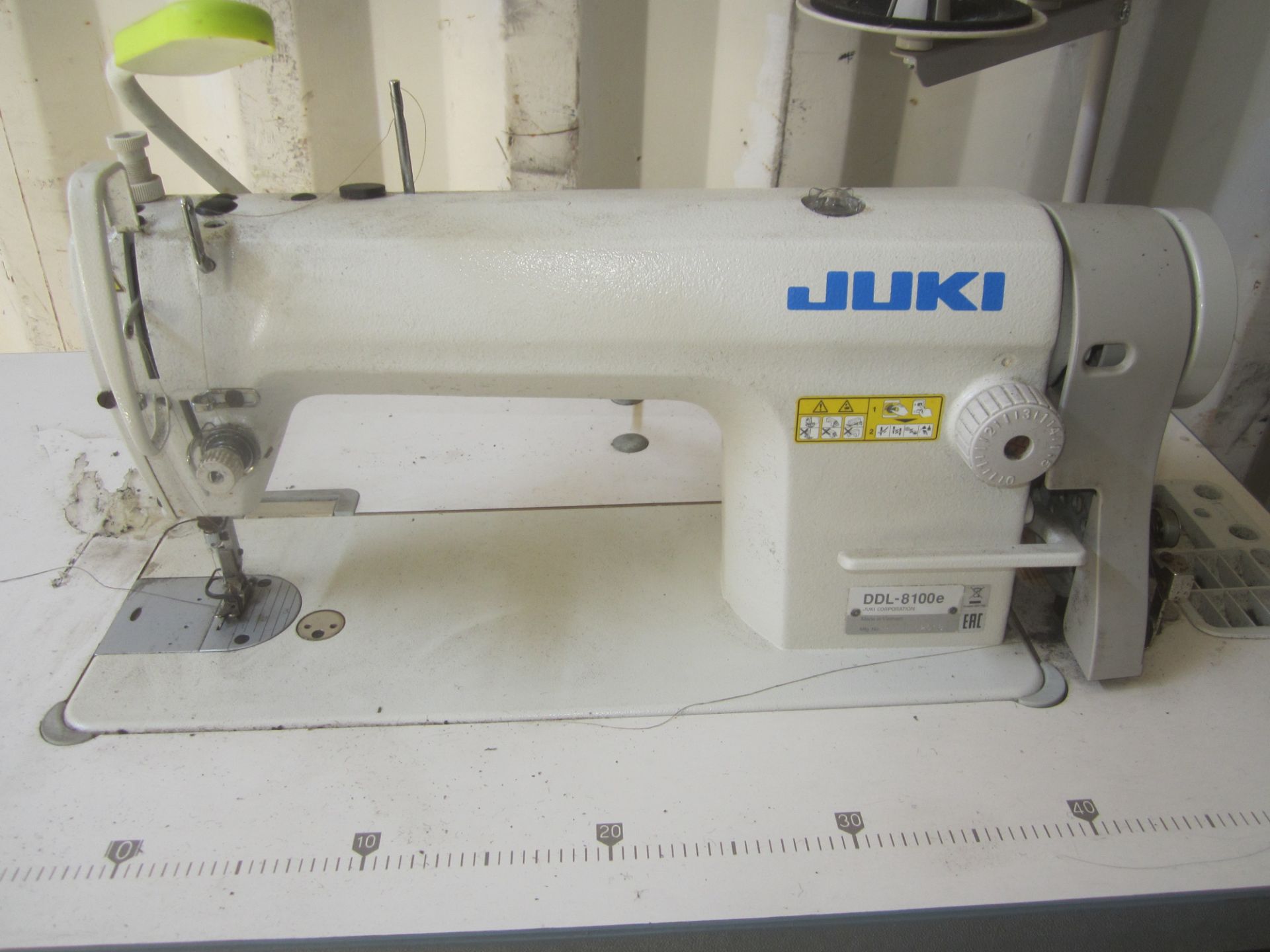 Juki Model DDL-8100e Industrial Sewing Machine, s/n PD0NL02018, with Table, Used only 6 Months - Image 2 of 5