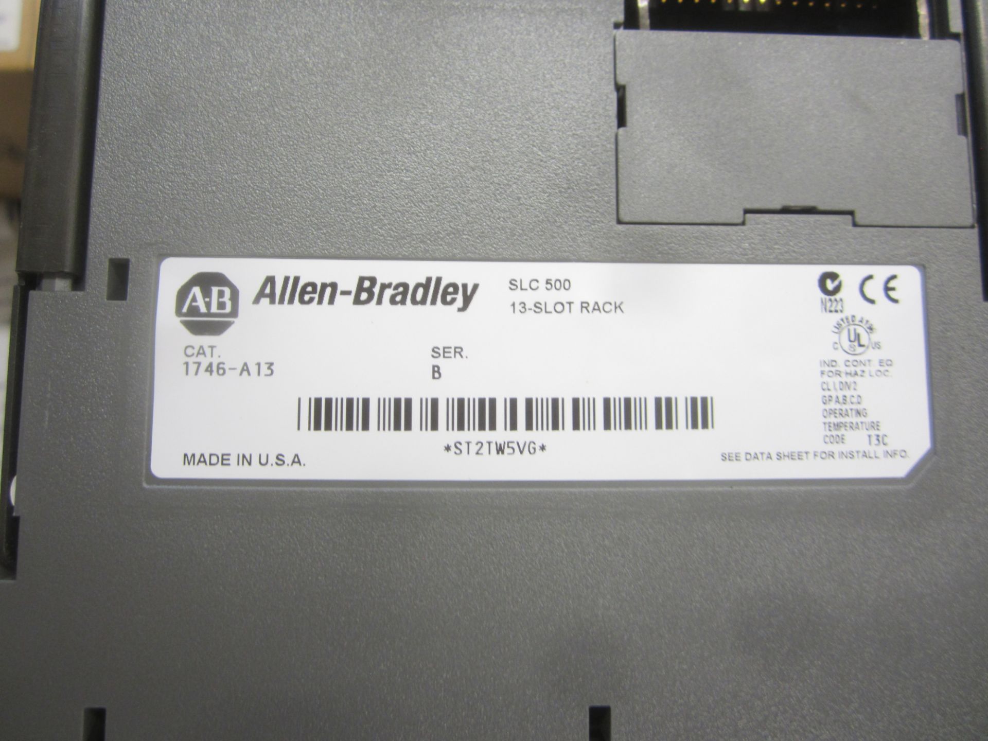 Allen-Bradley SLC500 13-Slot Rack Model 1746-A13/Power Supply Model 1746-P2 - Image 3 of 4