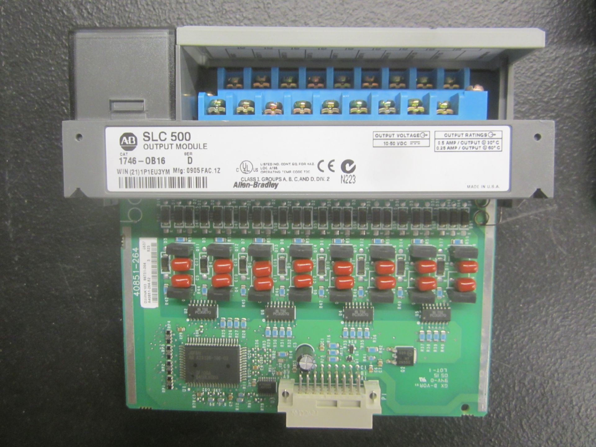 (9) Allen Bradley SLC500 Input Modules, Model 1746-0B16, Used, Good Condition - Image 2 of 2