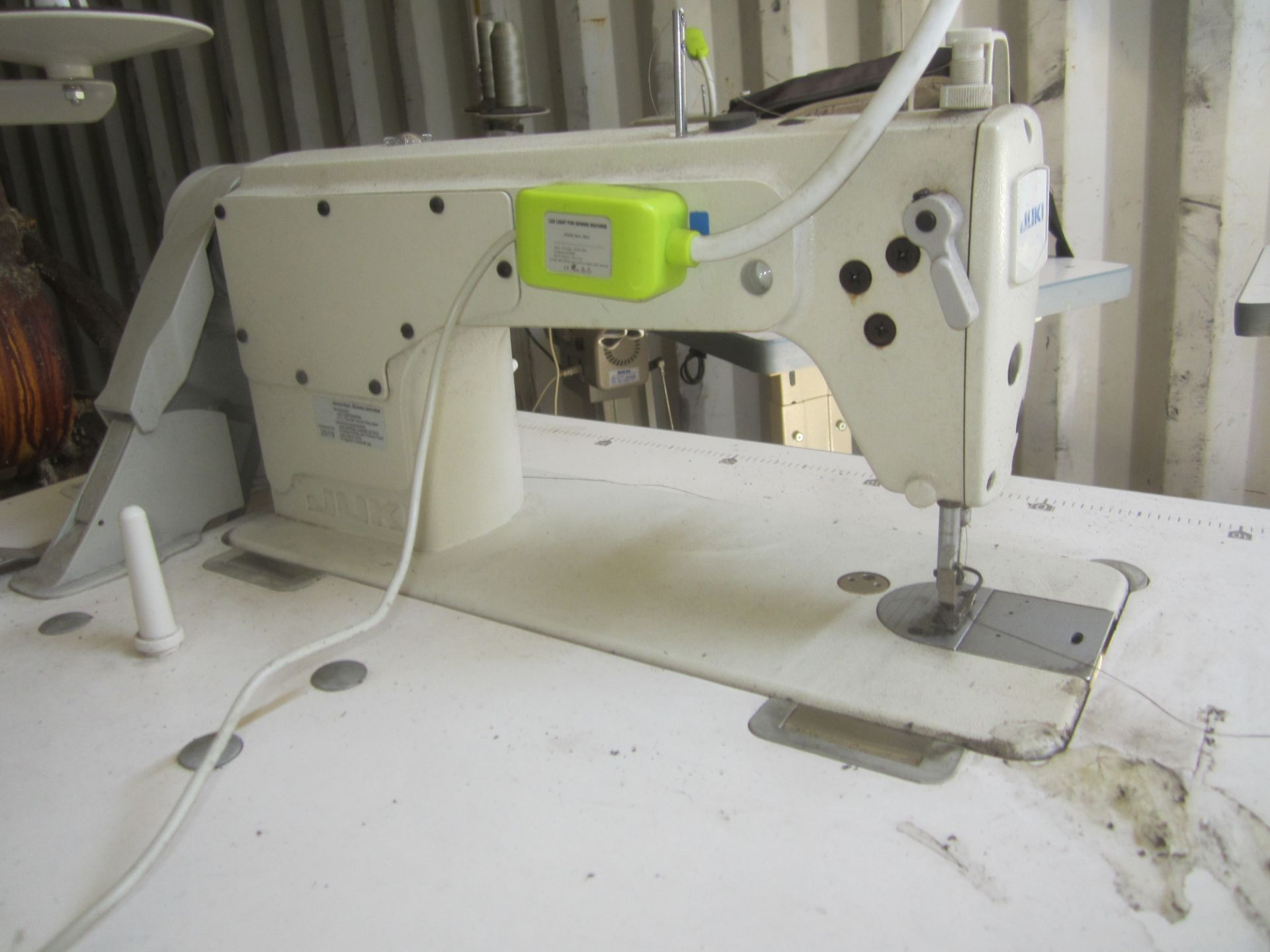 Juki Model DDL-8100e Industrial Sewing Machine, s/n PD0NL02018, with Table, Used only 6 Months - Image 3 of 5