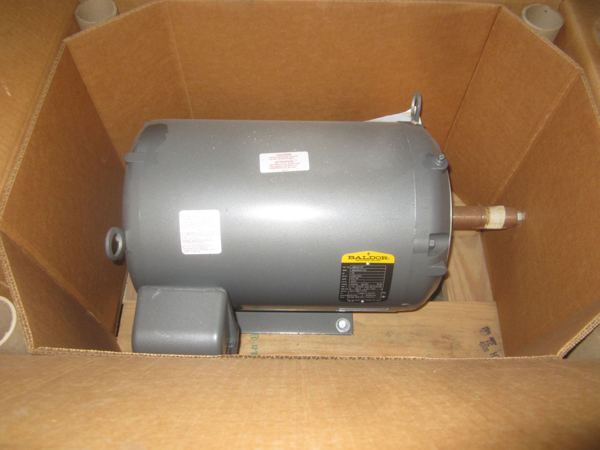 (2) Baldor JMM2516T Electric Motors, 25 HP, 3,500 RPM, 256JM Frame, 230/460/3 - Image 4 of 4