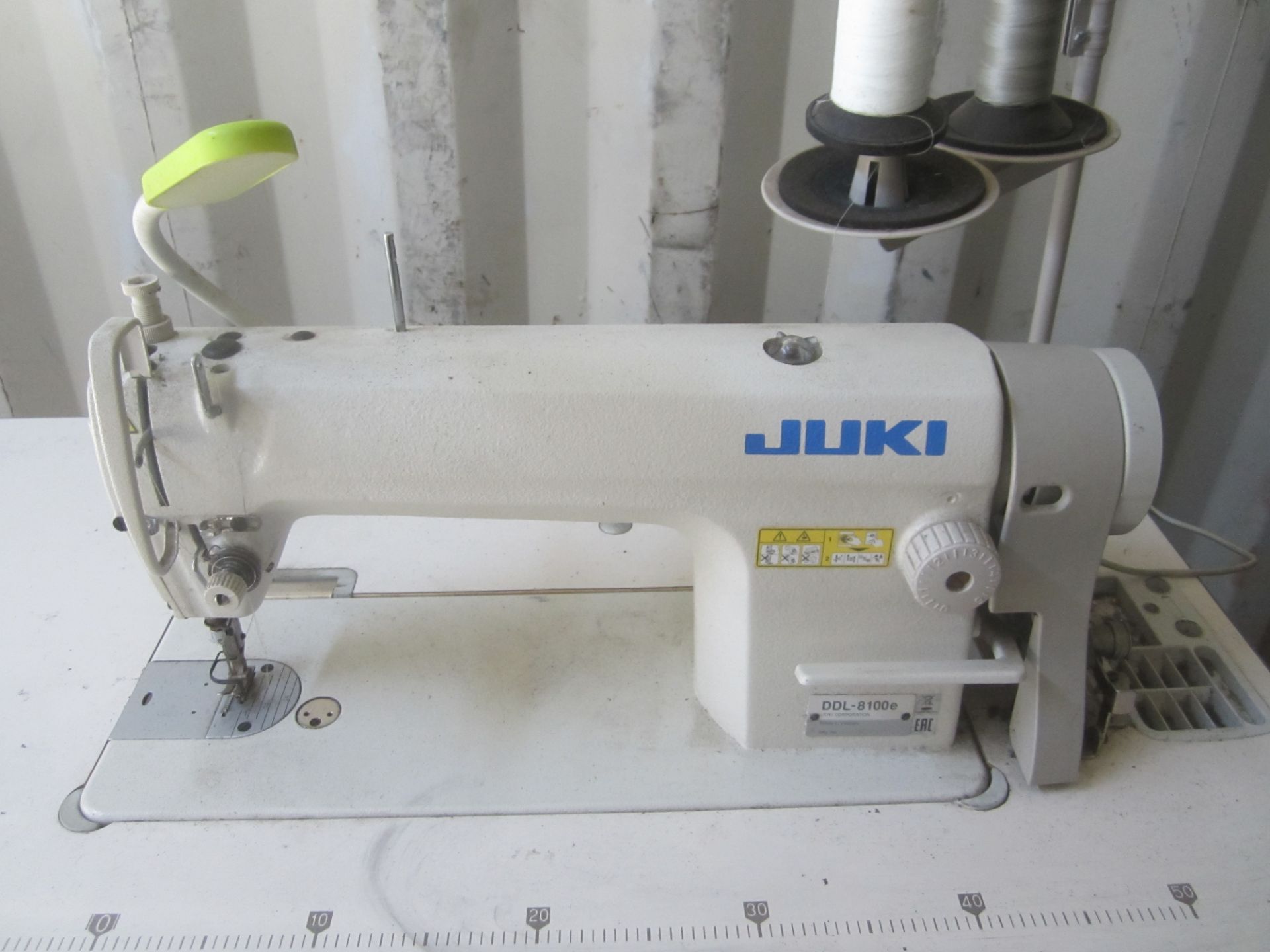 Juki Model DDL-8100e Industrial Sewing Machine, s/n PD0NL01988, with Table, Used only 6 Months - Image 2 of 3