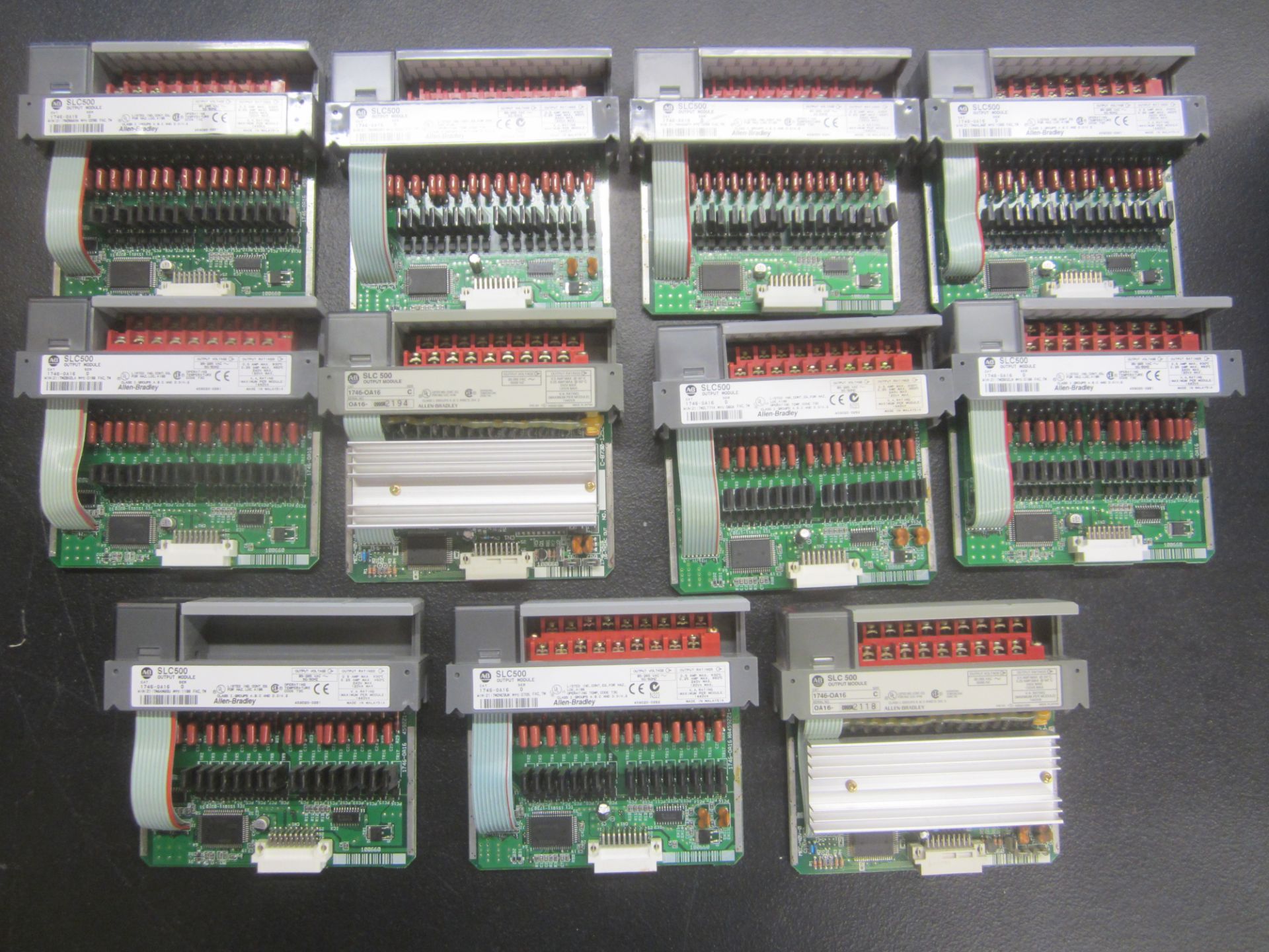 (11) Allen-Bradley SLC500 Input Modules, Model 1746-0A16, Used, Good Condition