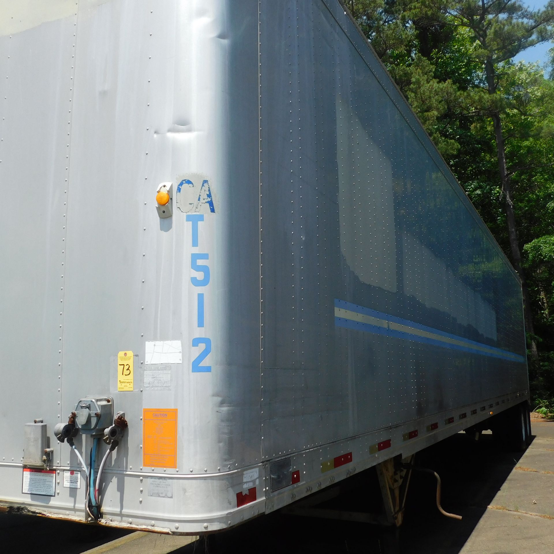 Great Dane 48' Dual Axle Box Trailer, Model 730ITWNLA-48, VIN 1GRAA962XWS046808, 65,000 GVWR, - Image 3 of 8