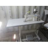 Juki Model DDL-8100e Industrial Sewing Machine, s/n PD0NL01988, with Table, Used only 6 Months