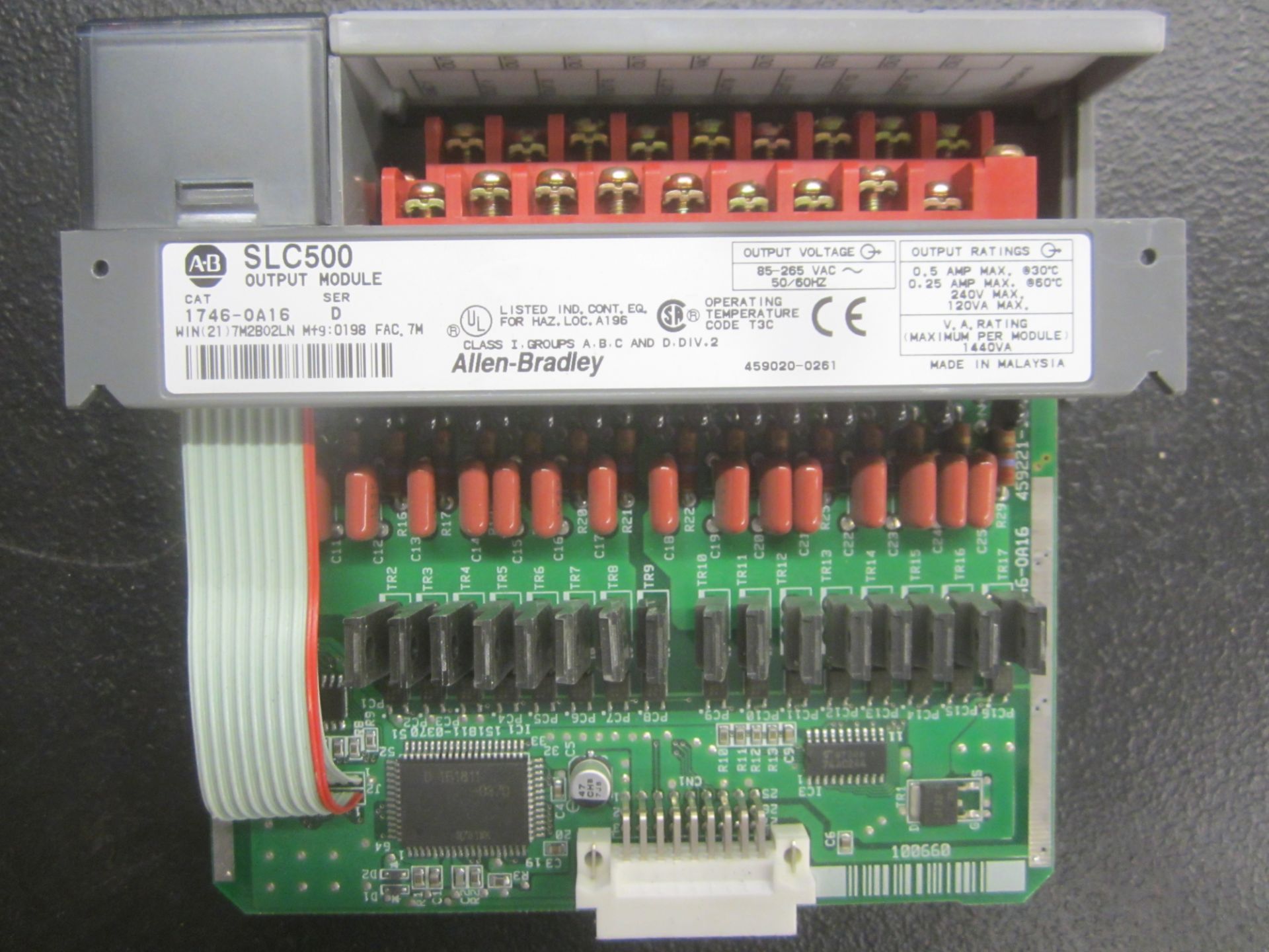 (11) Allen-Bradley SLC500 Input Modules, Model 1746-0A16, Used, Good Condition - Image 2 of 2