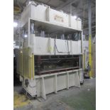 St. Lawrence 100 Ton Hydraulic Press, 4-Post, 114" X 50" Bed and Ram Area, 100" X 36" Between the