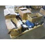 Skid Lot of Electric Motors and Gear Boxes