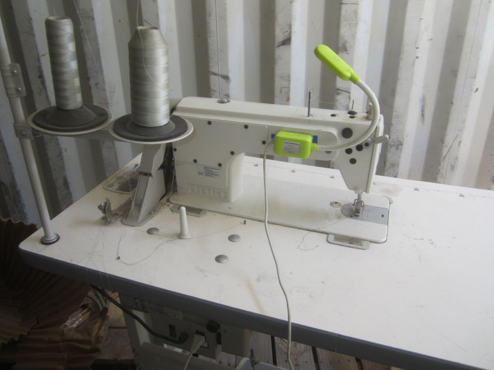 Juki Model DDL-8100e Industrial Sewing Machine, s/n PD0NL02059, with Table, Used only 6 Months - Image 4 of 6