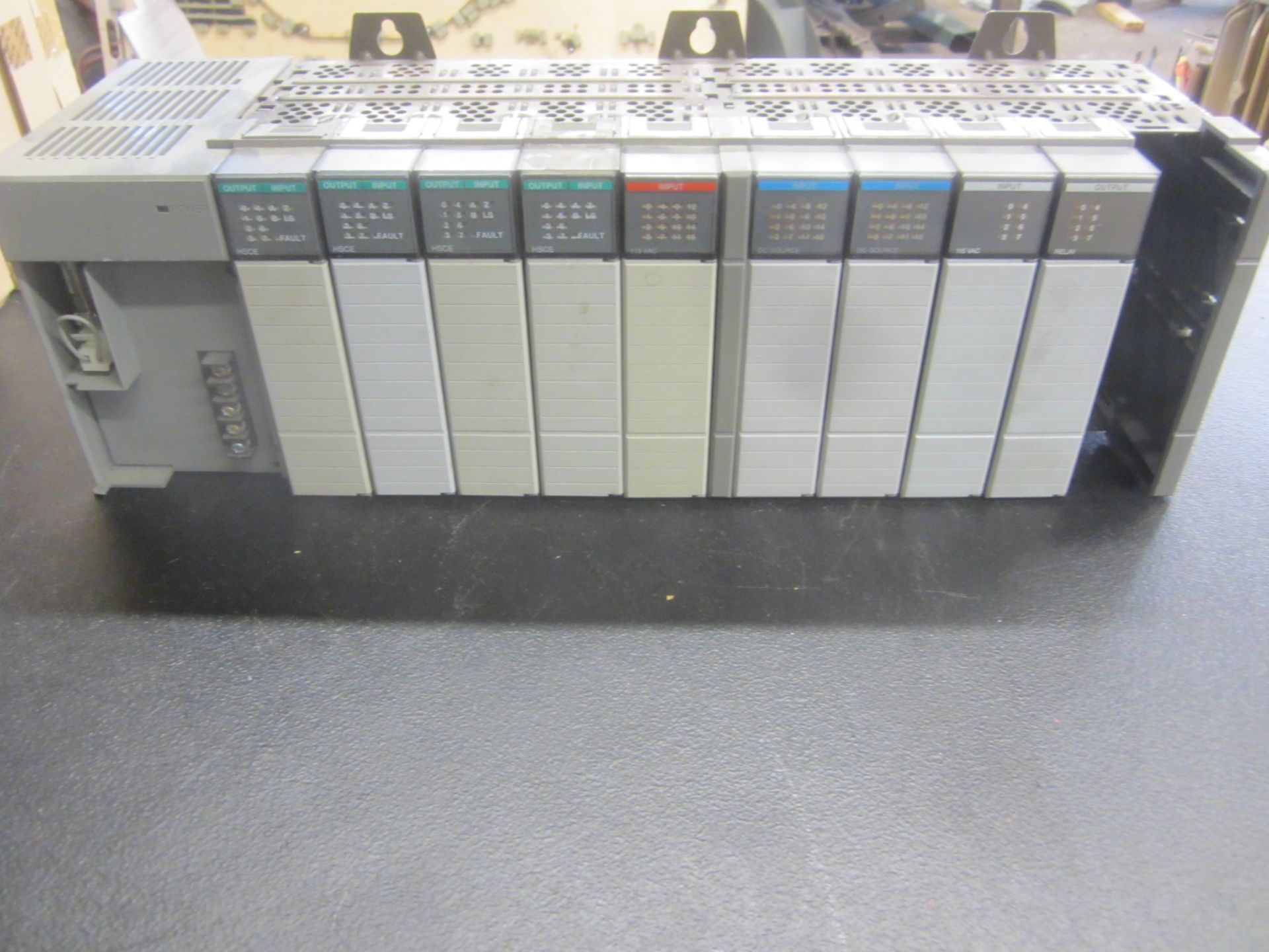 Allen-Bradley SLC500 10-Slot Rack Model 1746-A10/Power Supply Model 1742-P2