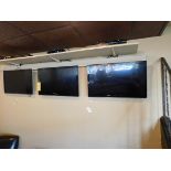 (3) Panasonic 35" Flat Screen TVs