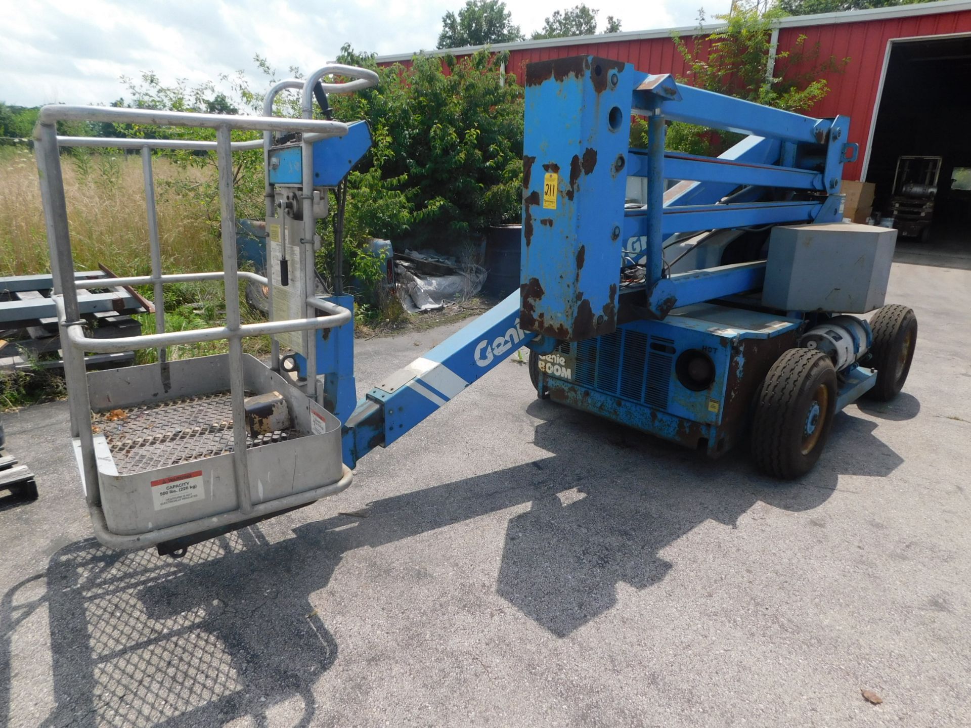 Genie Model Z-45/22 Boom Lift, s/n 4591-3113, Dual Fuel, 45’ Max. Platform Height, 22’ 9” Max.