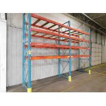 (2) Sections Pallet Shelving, 13' Tall, 8' Beam, 42" Front-to-Back