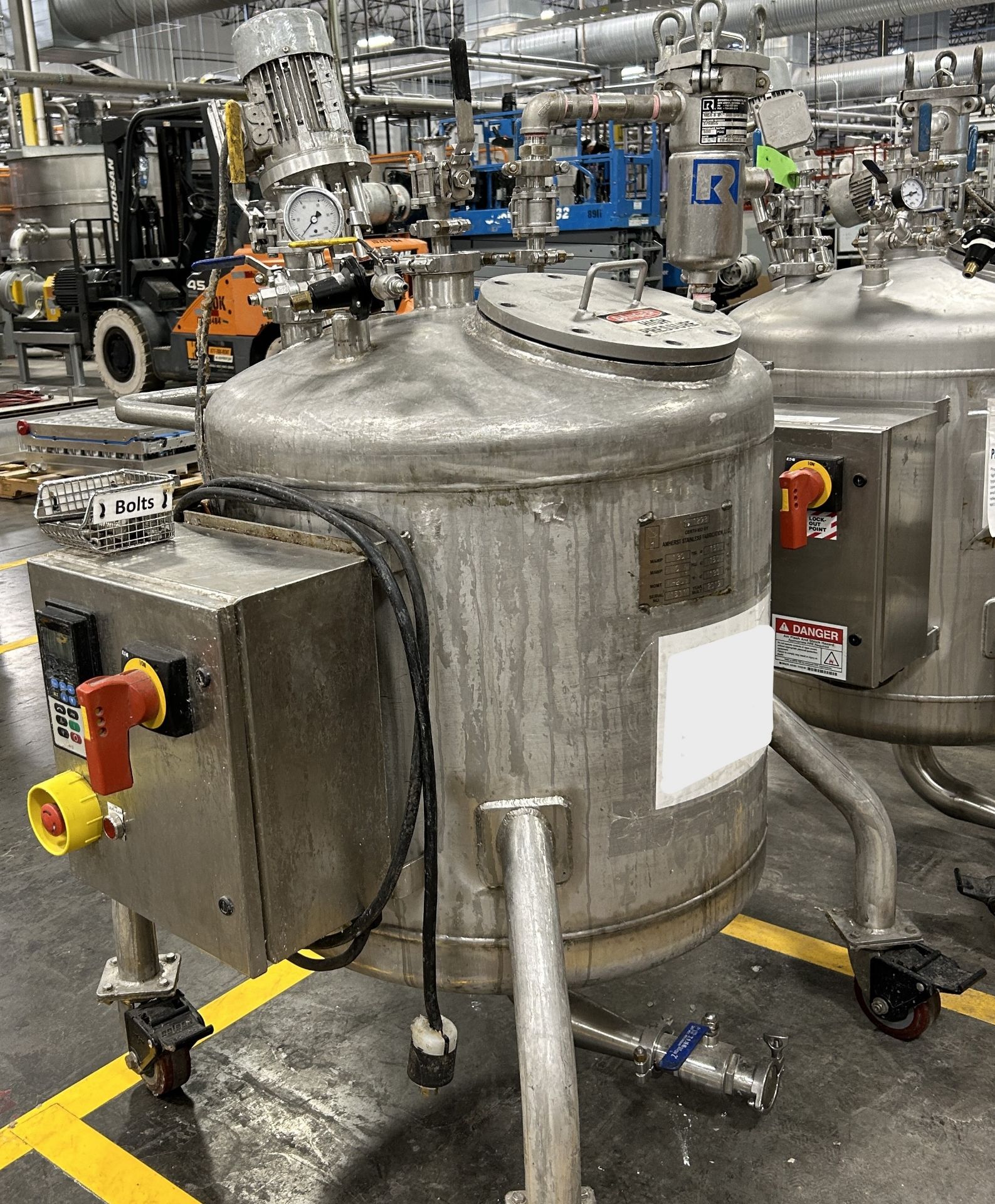 2019 Amherst Stainless Steel Agitation Pressure Pot - Image 3 of 12