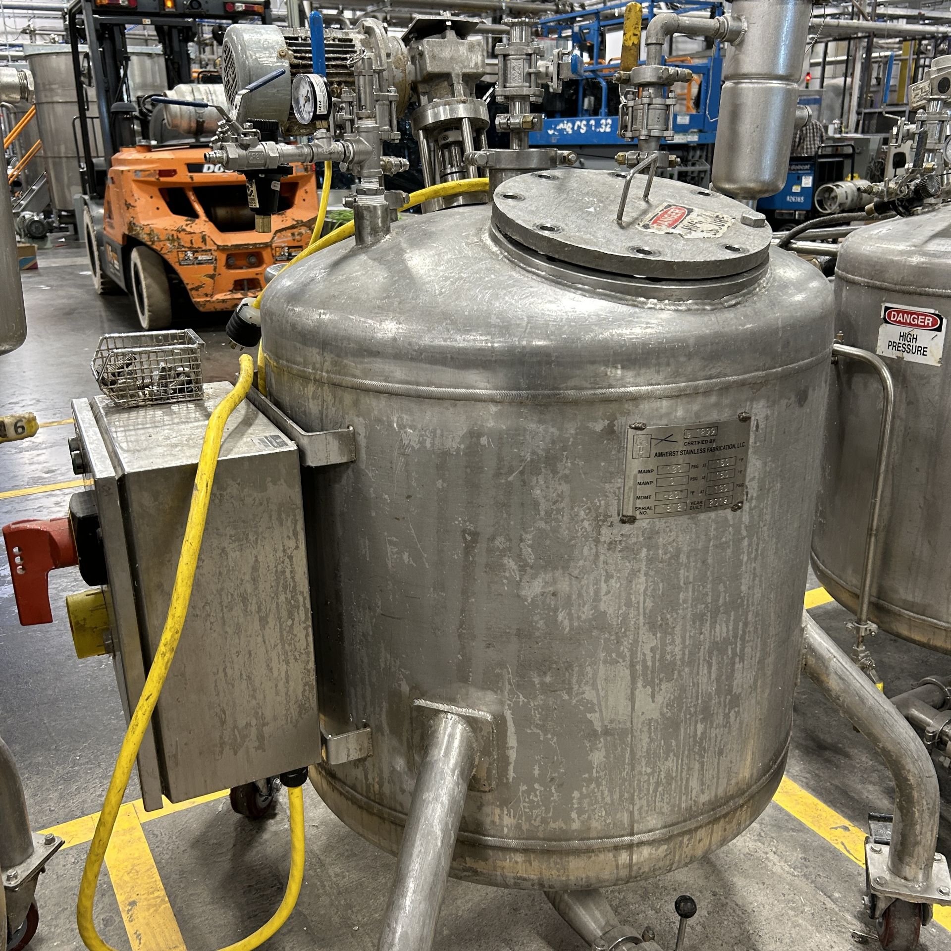 2019 Amherst Stainless Steel Agitation Pressure Pot - Image 3 of 8