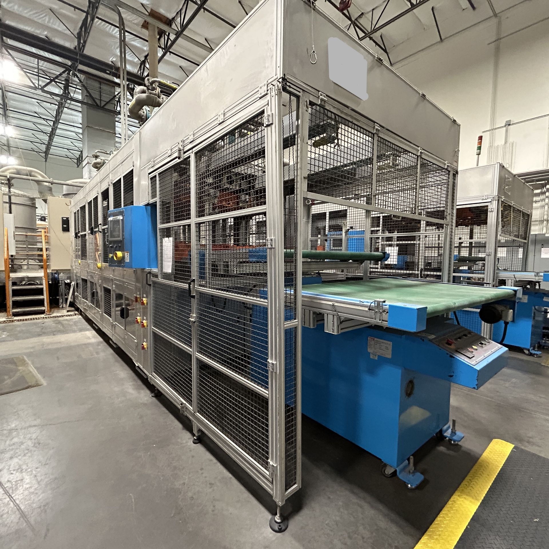 TPM-1500 3-Stage Pulp Thermoforming Machine Equipped With (1) 2018 TPM-AS-1500 2-Stage Auto Stacker