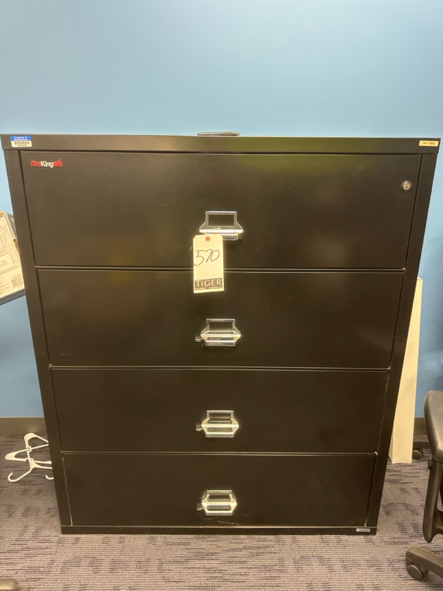 Fire King Lateral 4-Drawer File Cabinet