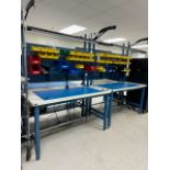 (2) Global Industrial Work Stations w/ Contents