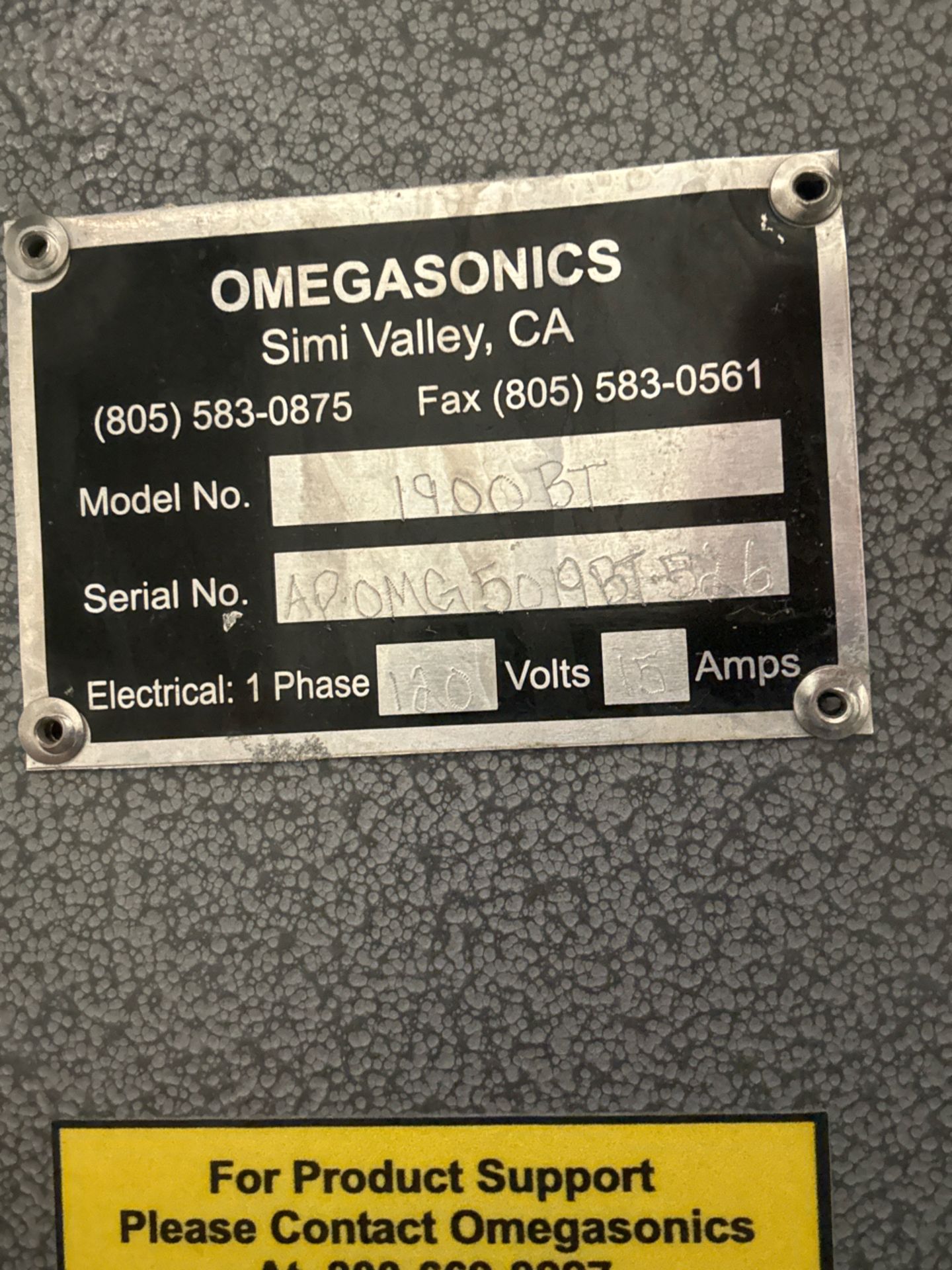 Omega Gasonics Ultrasonic Cleaner - Image 5 of 5