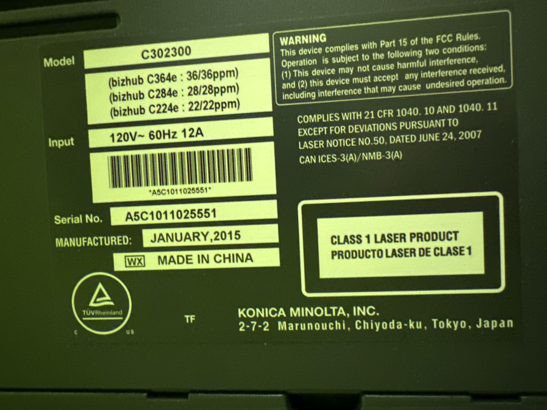 Konica Minolta Printer - Image 6 of 6