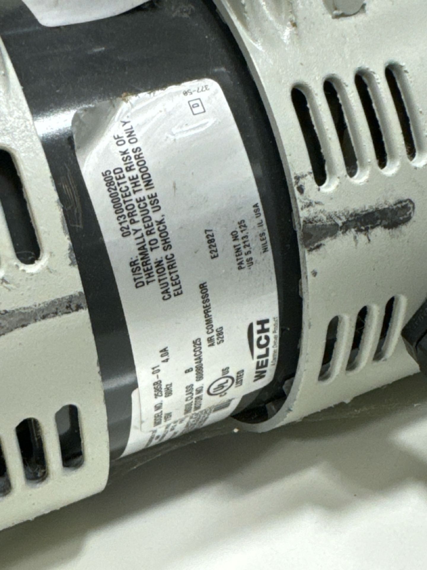 Welch Vacuum Pumps w/ Gardner-Denver Motors - Image 5 of 5