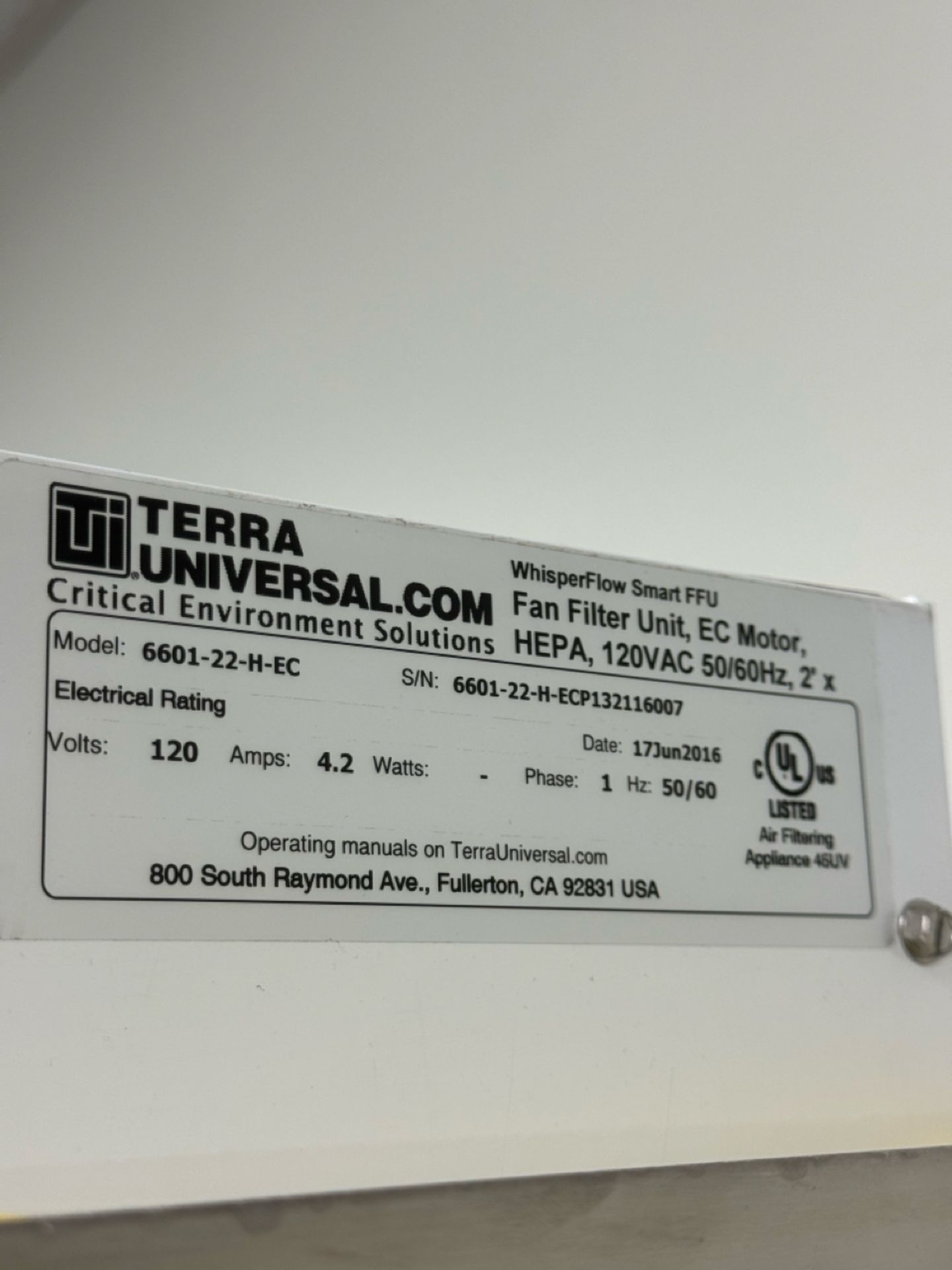 Terra Universal Fan Filter Hood w/ Work Desk & Contents - Image 3 of 13