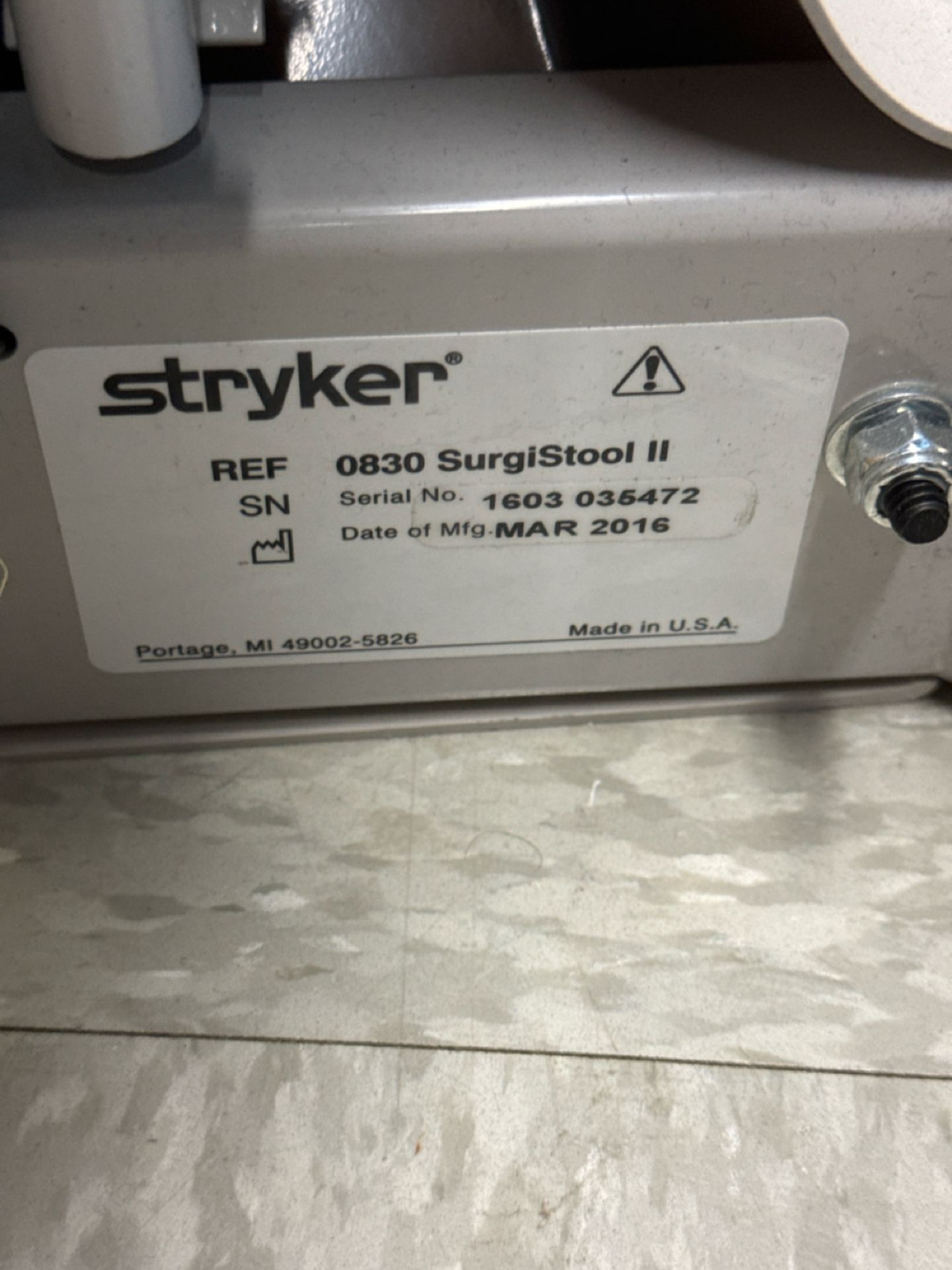 Stryker Surgistool II - Image 6 of 6