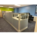 (24) Panel System Work Stations (Contents not Included)