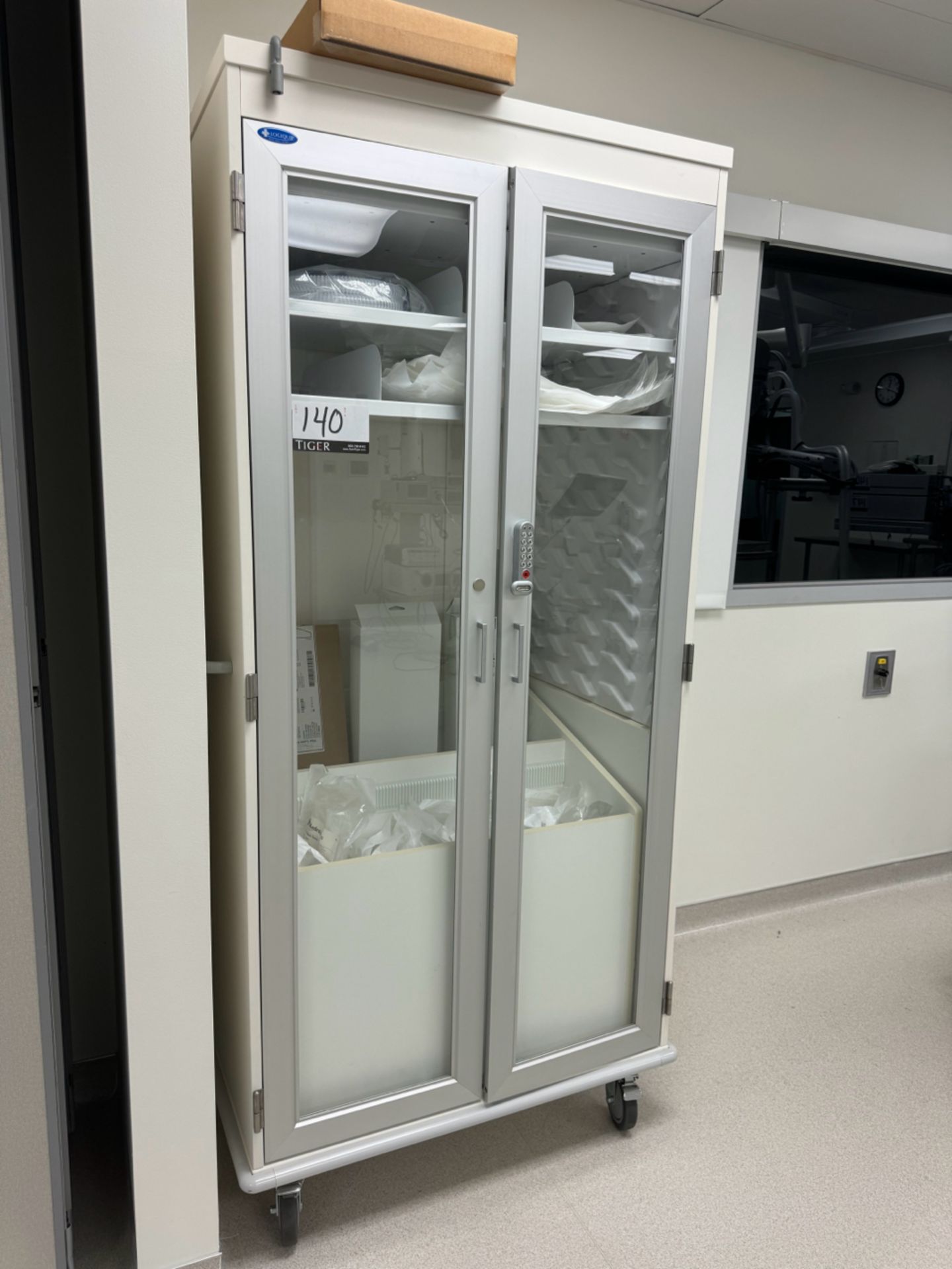 Rolling Logiquip Medical Cabinet w/ Contents