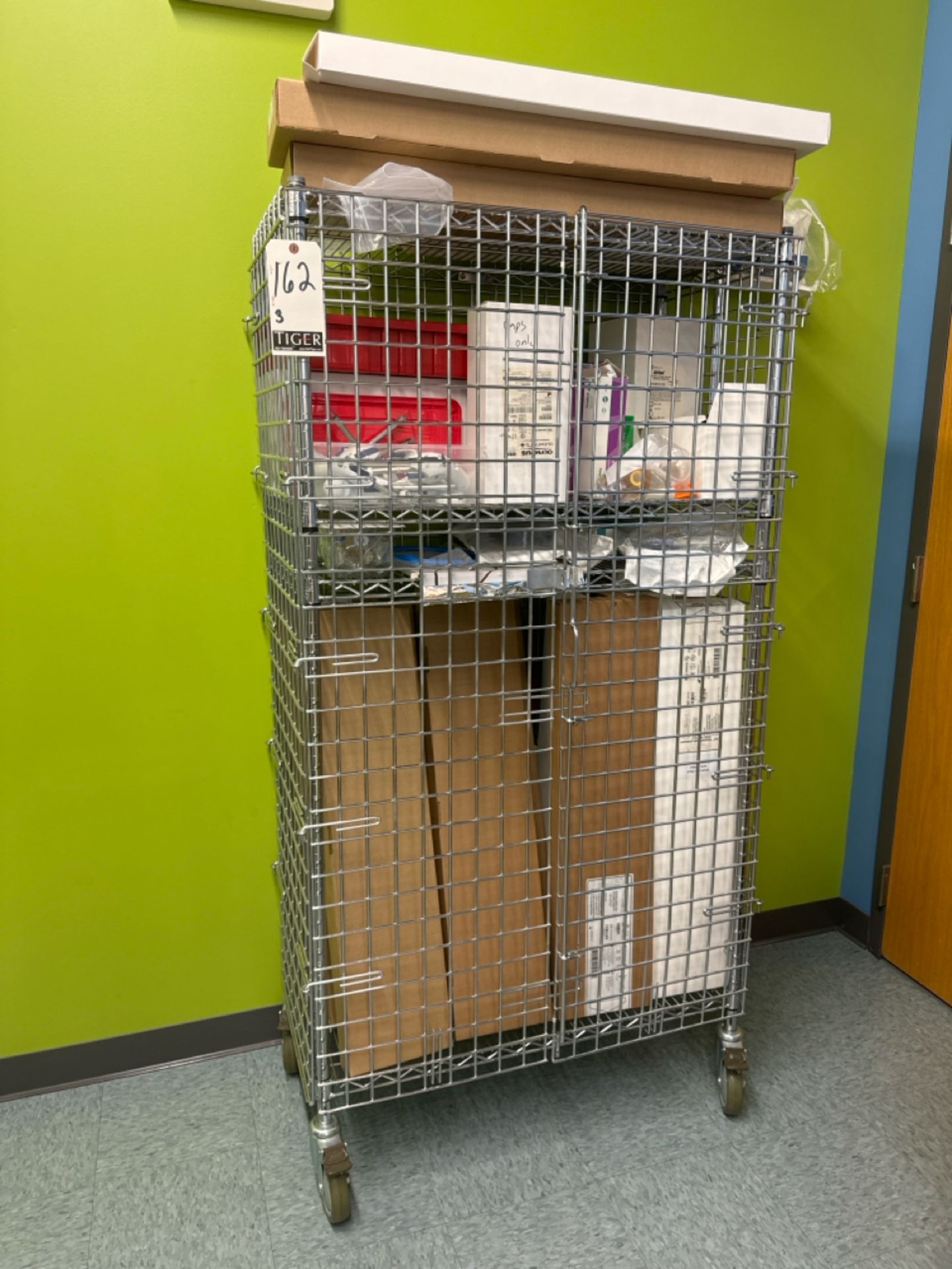 (3) Rolling Storage Cages w/ Contents - Image 2 of 15