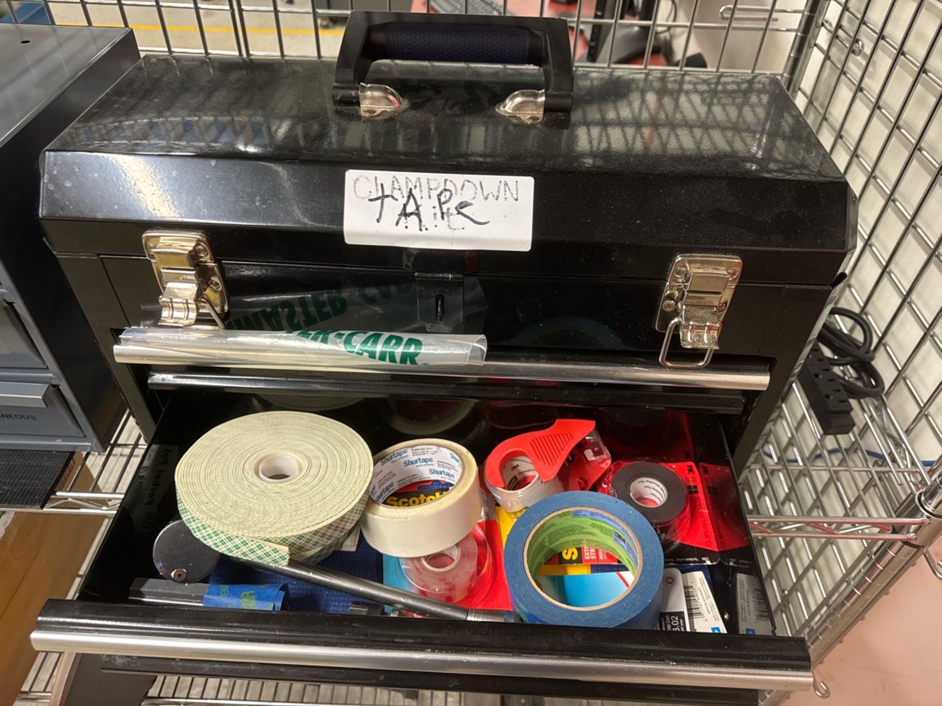 Rolling Metal Storage Cage w/ Contents - Image 11 of 23