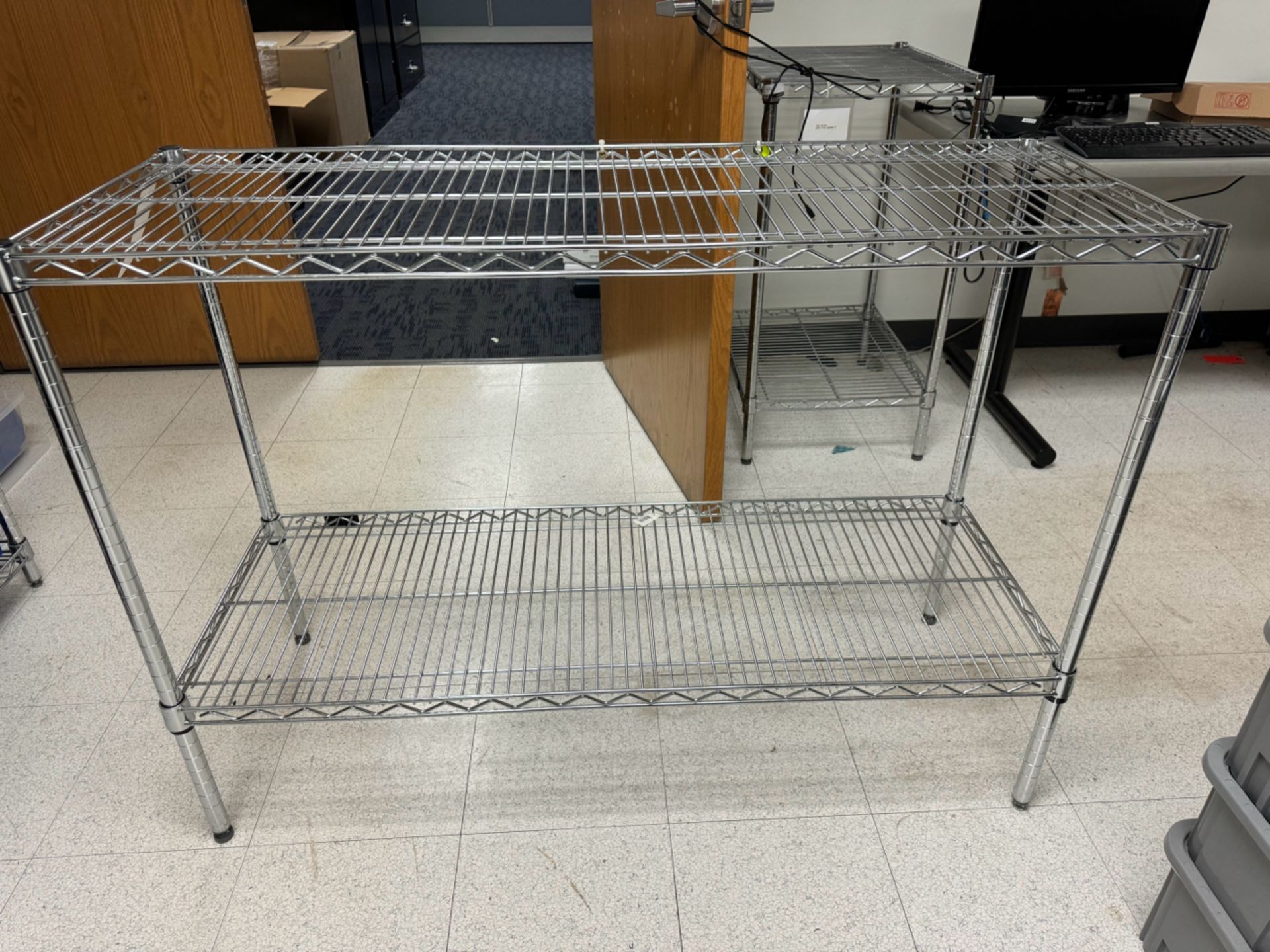 (2) Wire Racks & Shelf w/ Contents - Image 3 of 4