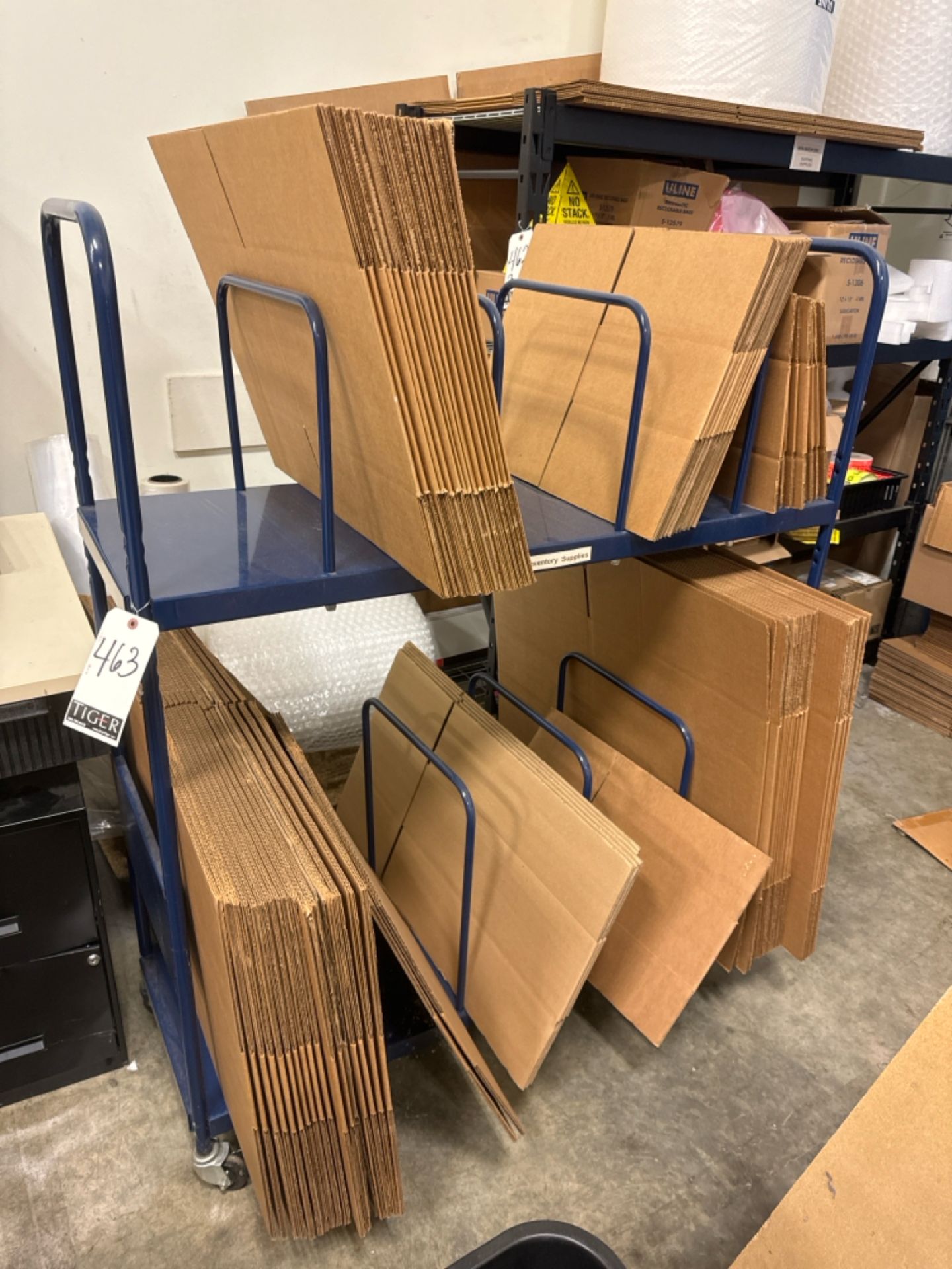 Rolling Packaging Cart w/ Contents