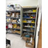 Industrial Shelf w/ Contents & Tennsco Storage Cabinet w/ Contents