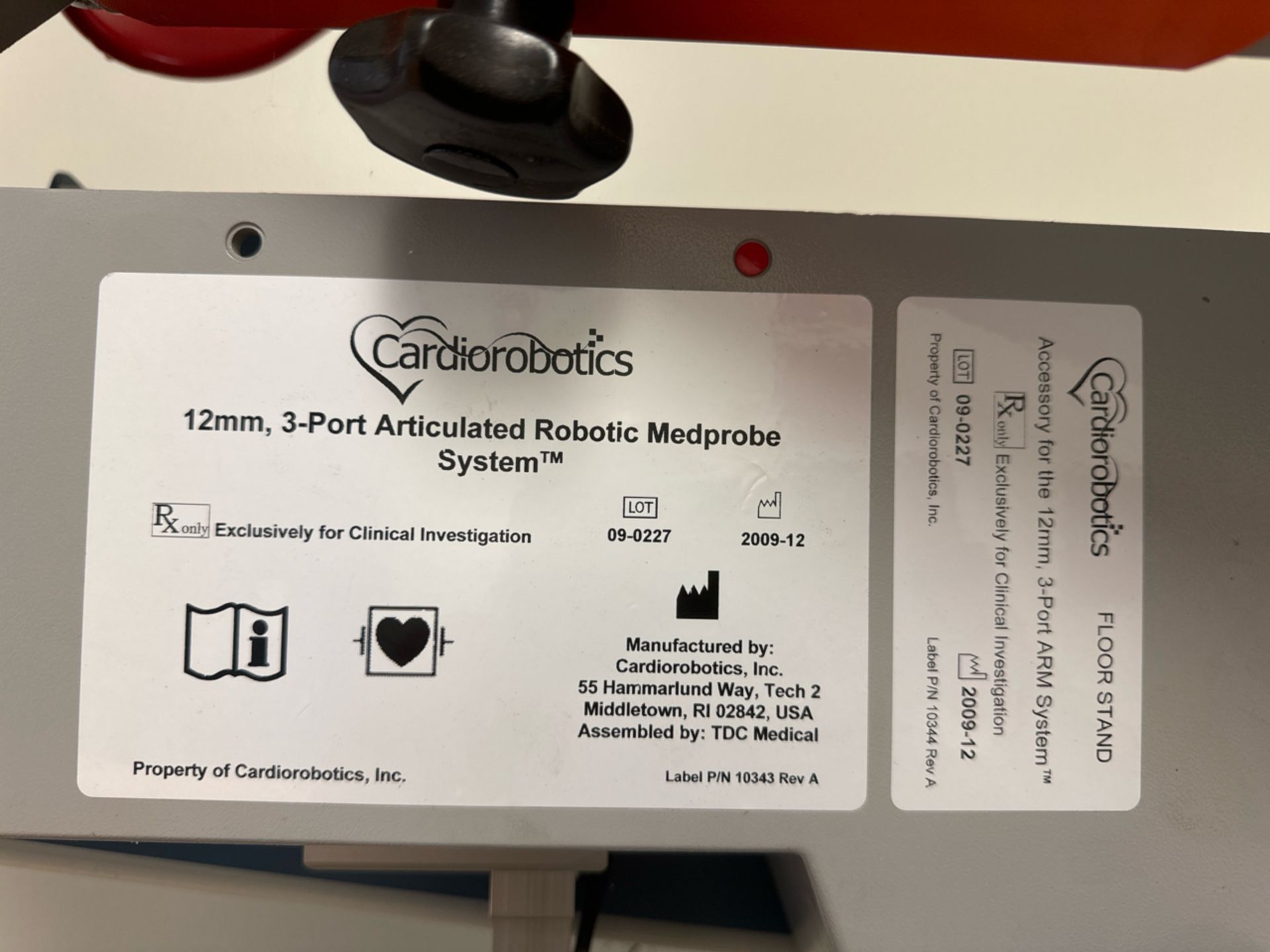 Cardiorobotics 3-Port Articulated Robotic Medprobe System - Image 2 of 7