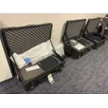 (3) Cases of Medrobotics Echic Monitors w/ Mounts & Camera Systems