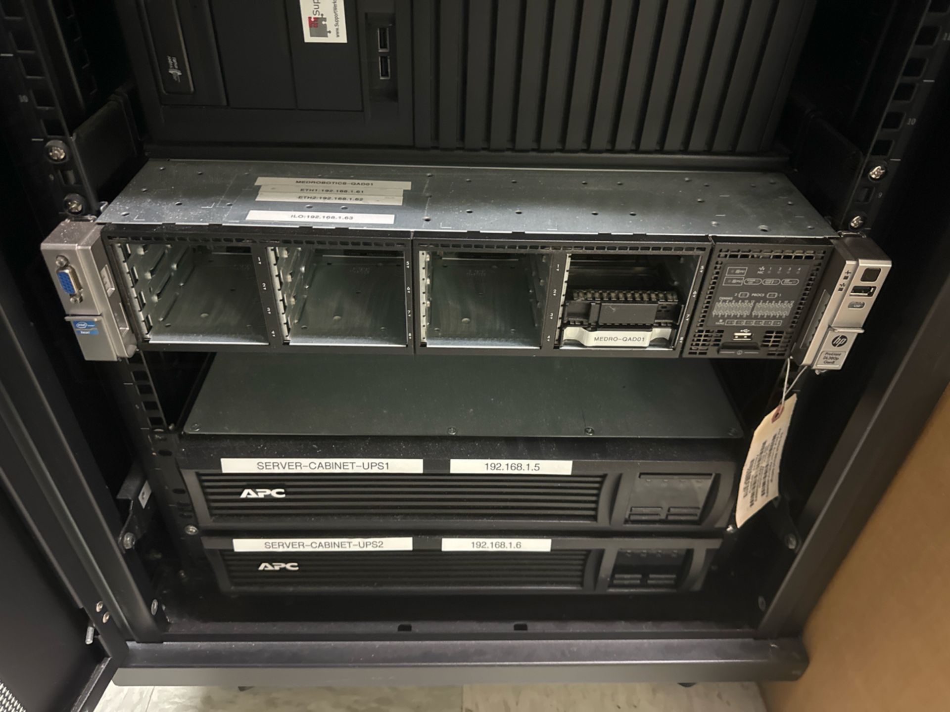 APC IT Tower Rack w/ Contents - Image 11 of 18