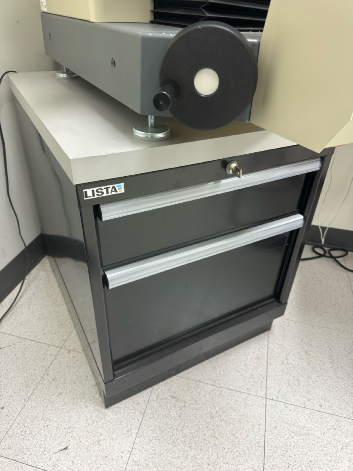 Dorsey Metrology International Optical Comparator w/ File Cabinet - Image 3 of 6