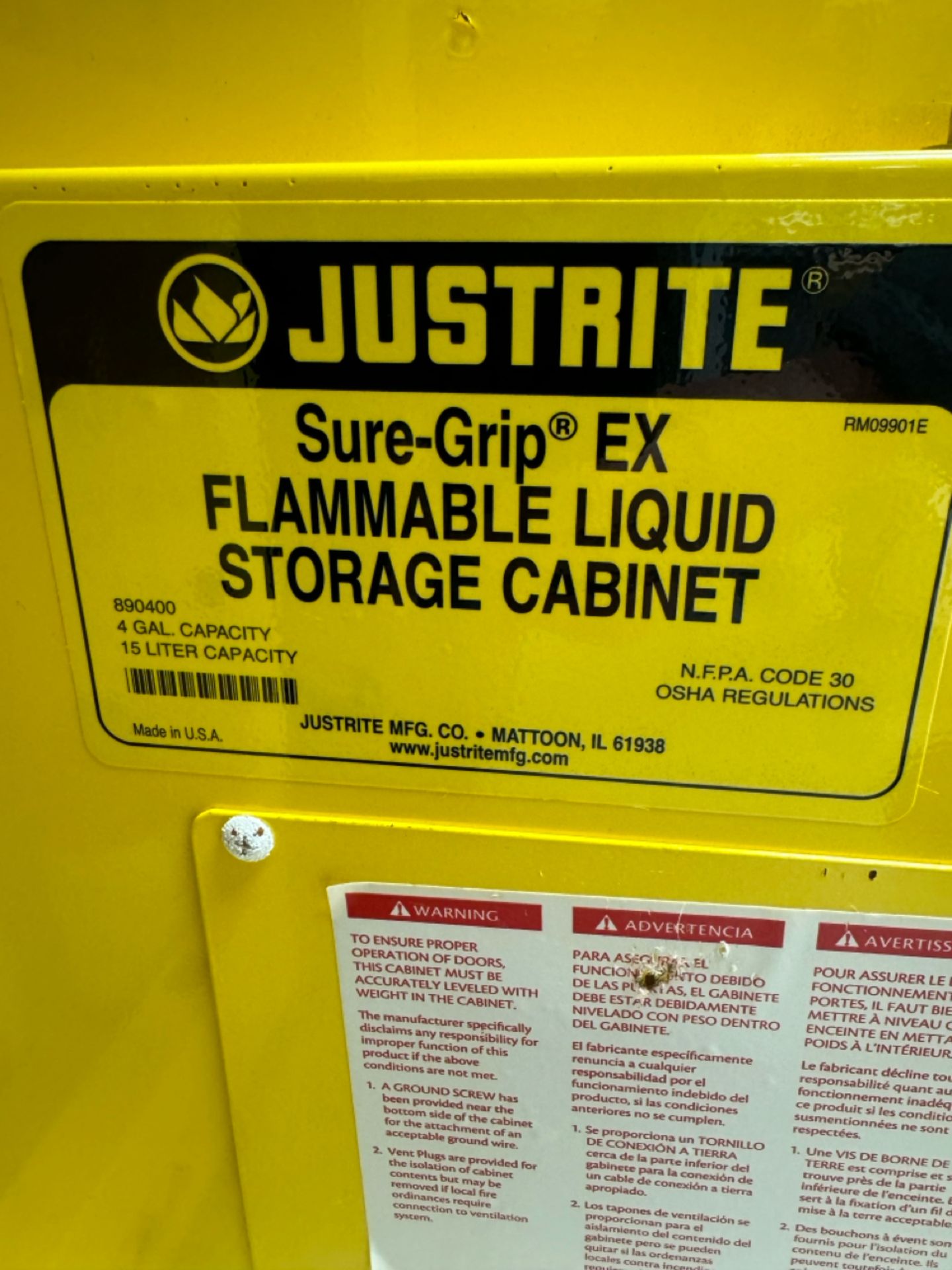 Just Rite Flammable Containment Cabinet - Image 3 of 6