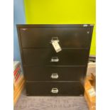 Fire King Lateral 4-Drawer File Cabinet