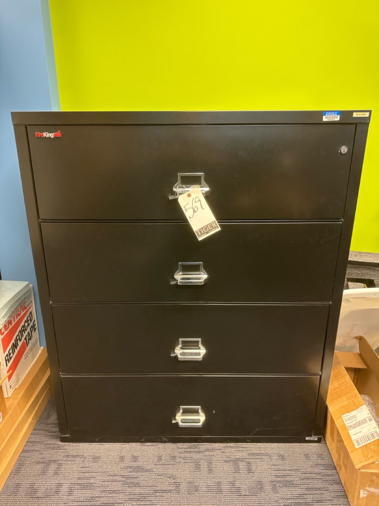 Fire King Lateral 4-Drawer File Cabinet