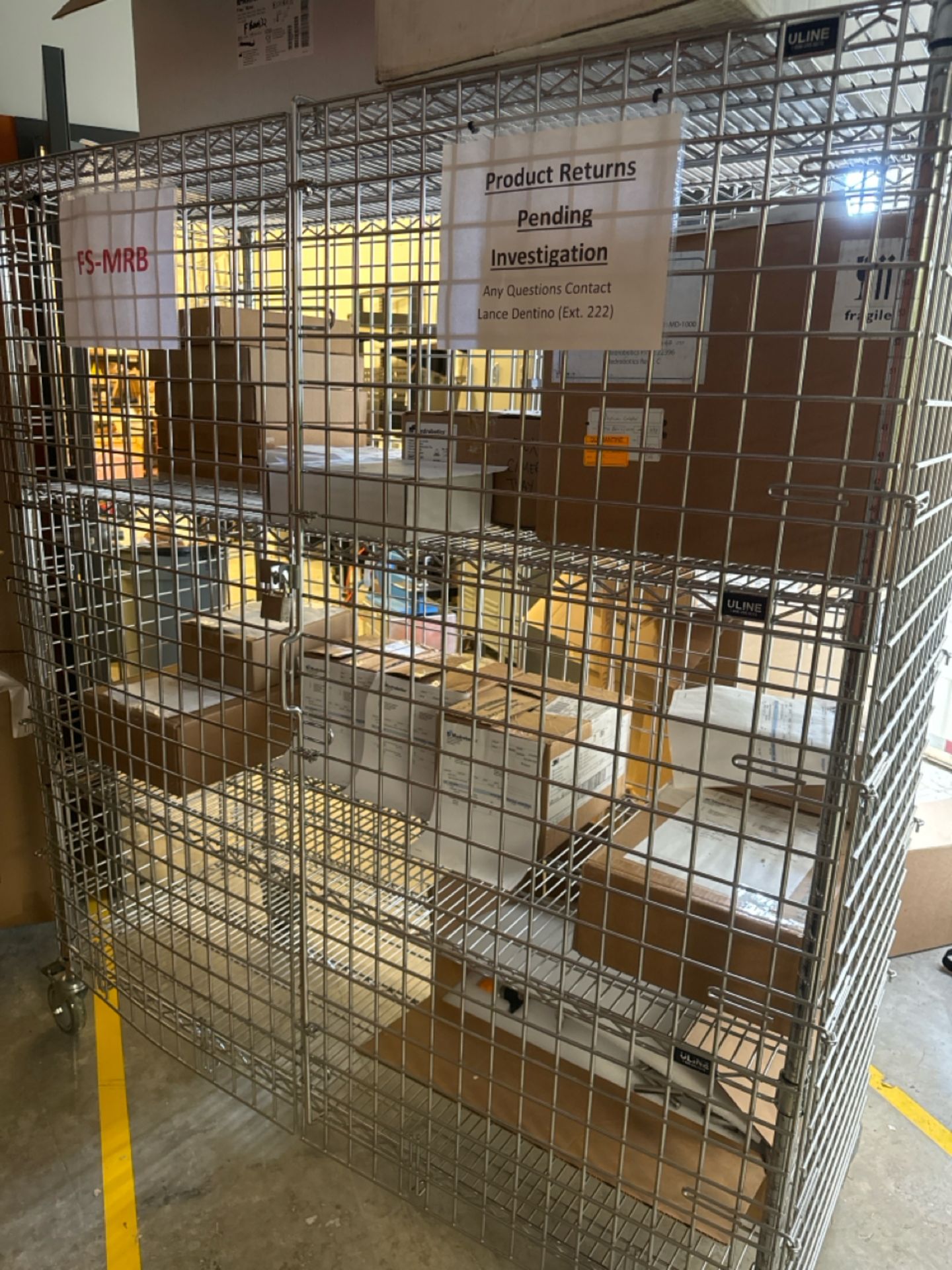 (2) Rolling Storage Cages w/ Contents - Image 3 of 5